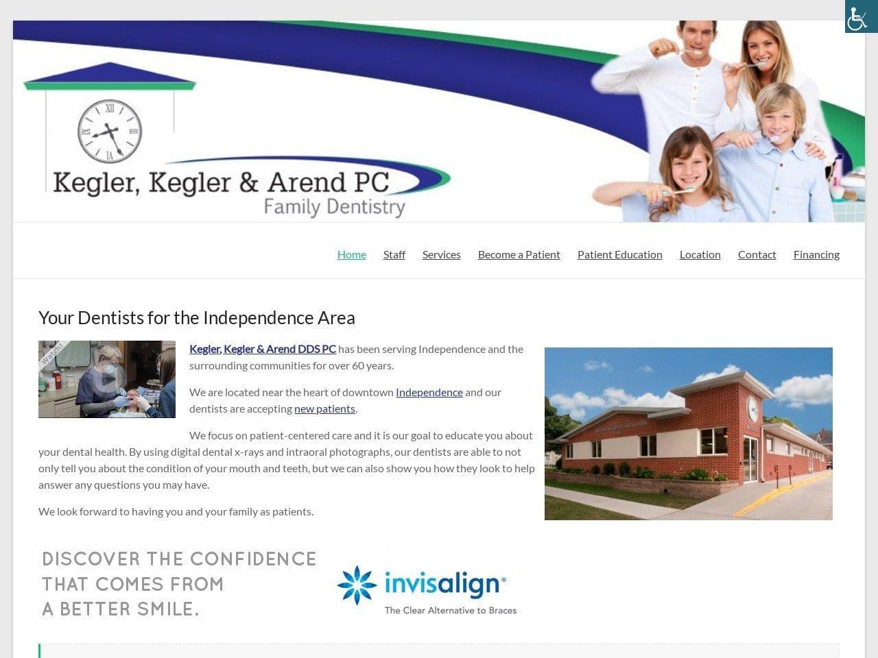Kegler, Kegler & Arend DDS PC screenshot