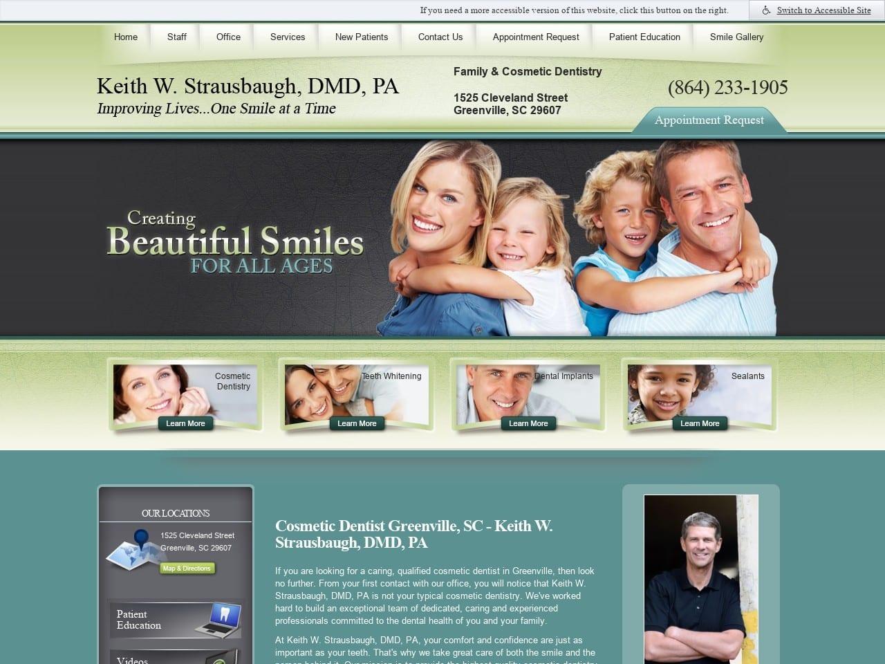 Strausbaugh Keith W DMD screenshot