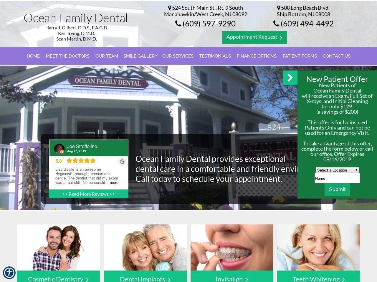Ocean Family Dental screenshot