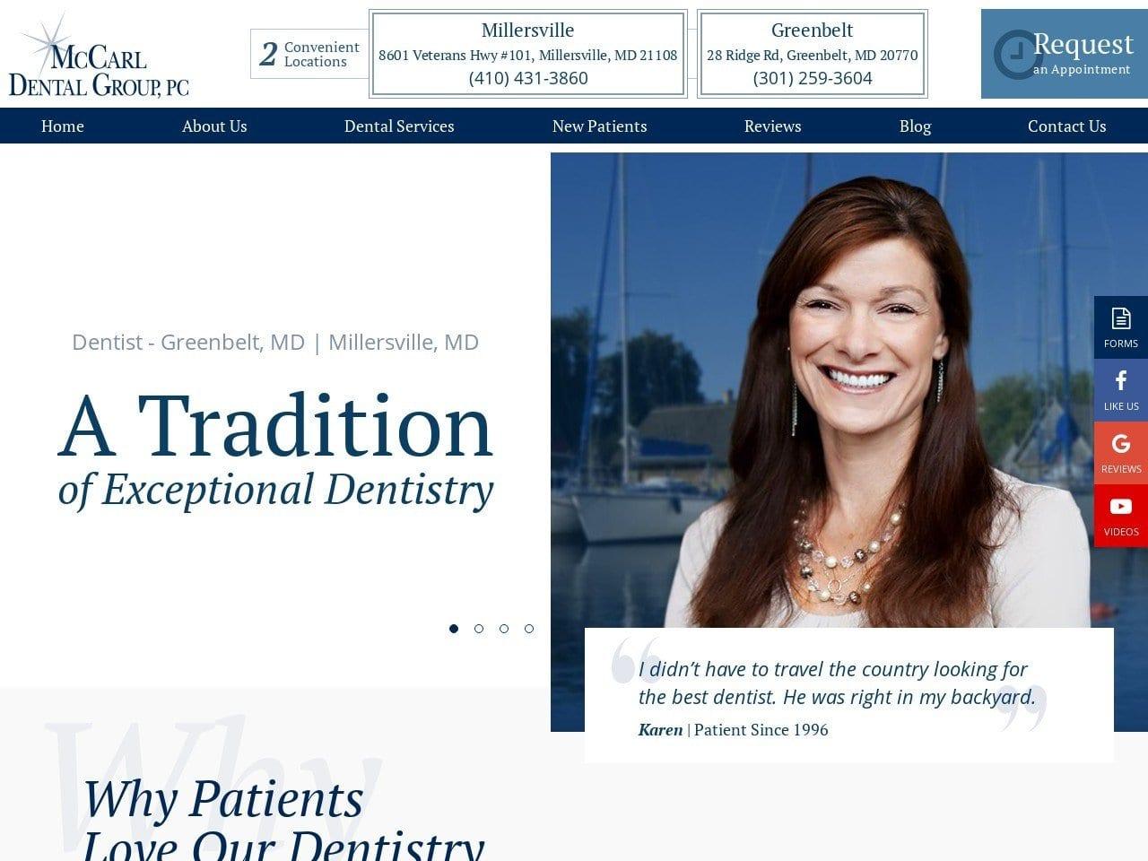 McCarl Dental Group, PC screenshot