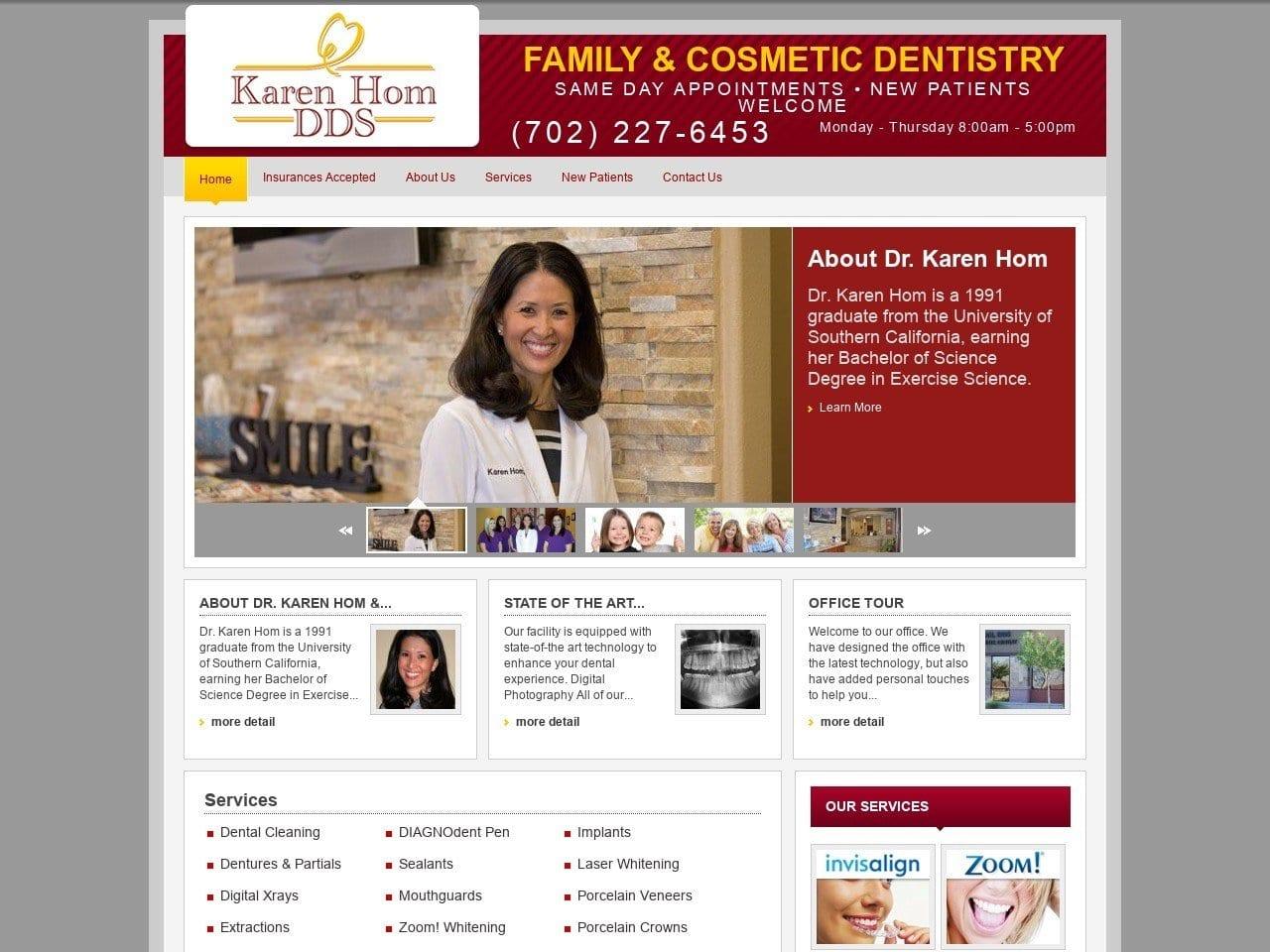 Dr Karen Hom DDS screenshot