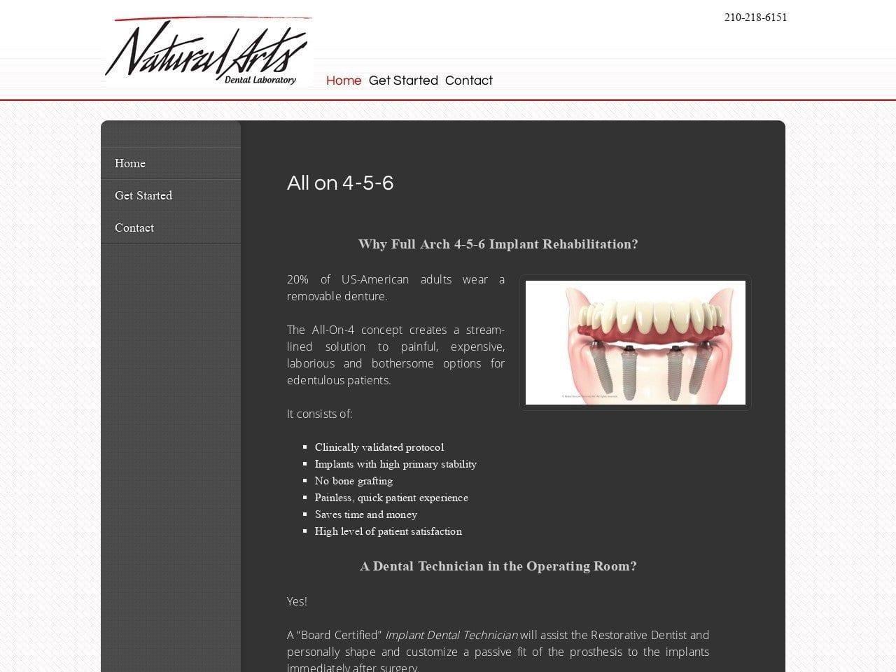 Natural Arts Dental screenshot