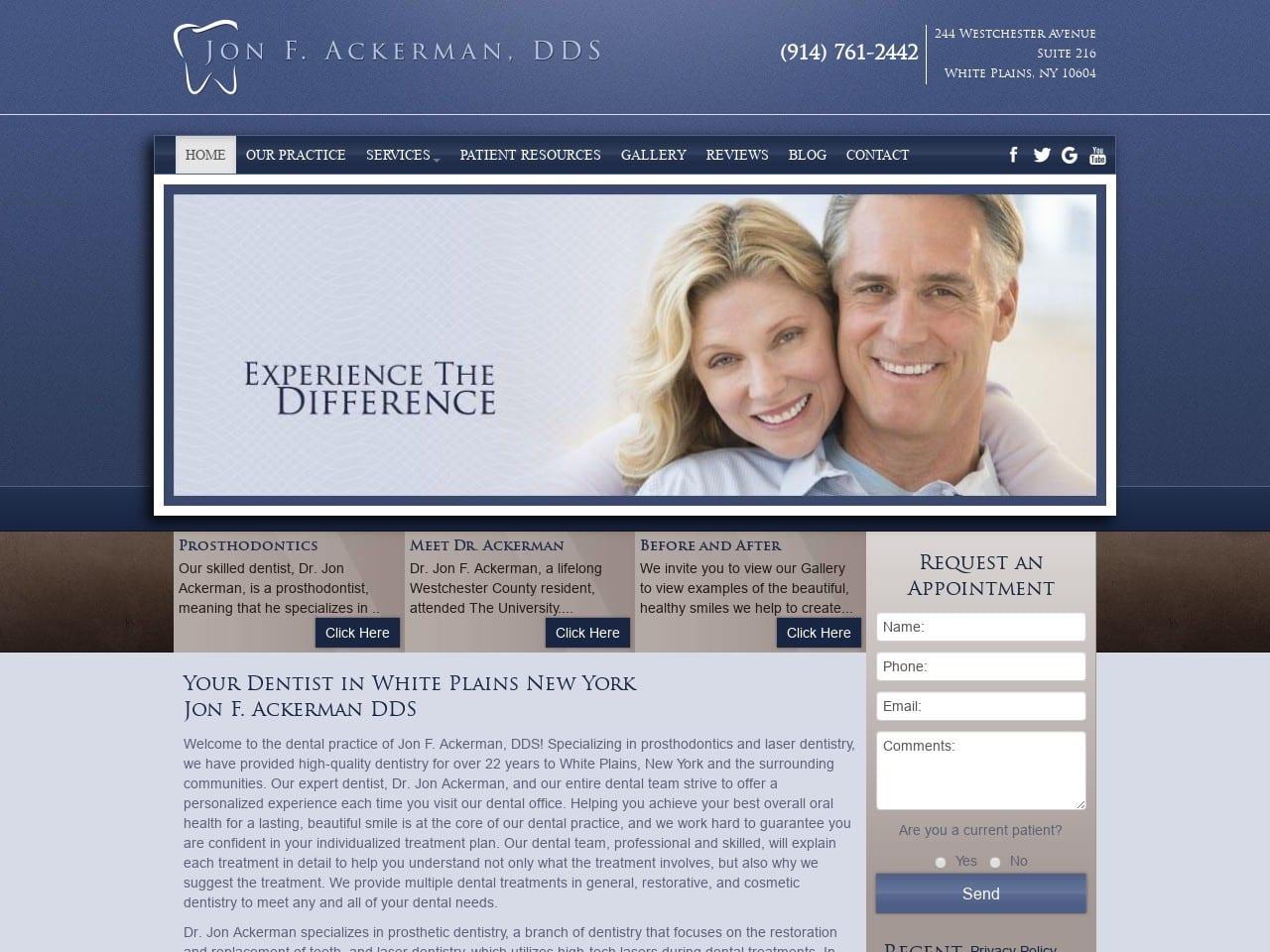 Dr. Jon F. Ackerman DDS screenshot
