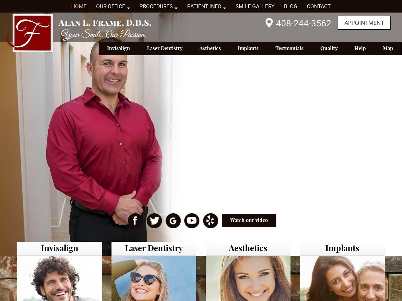Frame Alan L DDS screenshot