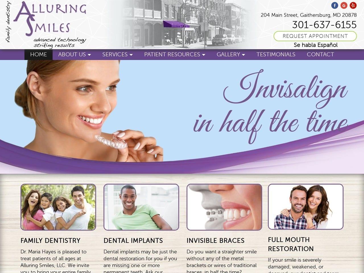 Alluring Smiles By Maria Hayes DDS screenshot