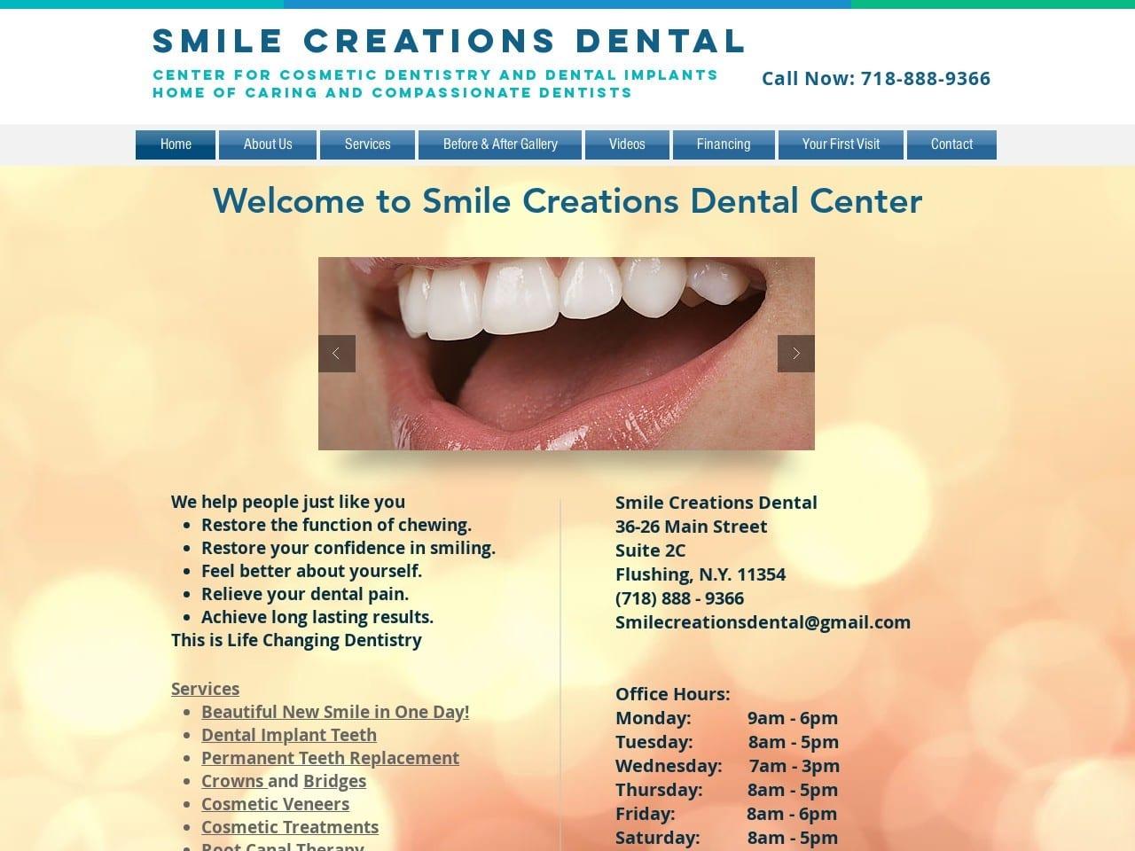 Smile Creations Dental screenshot