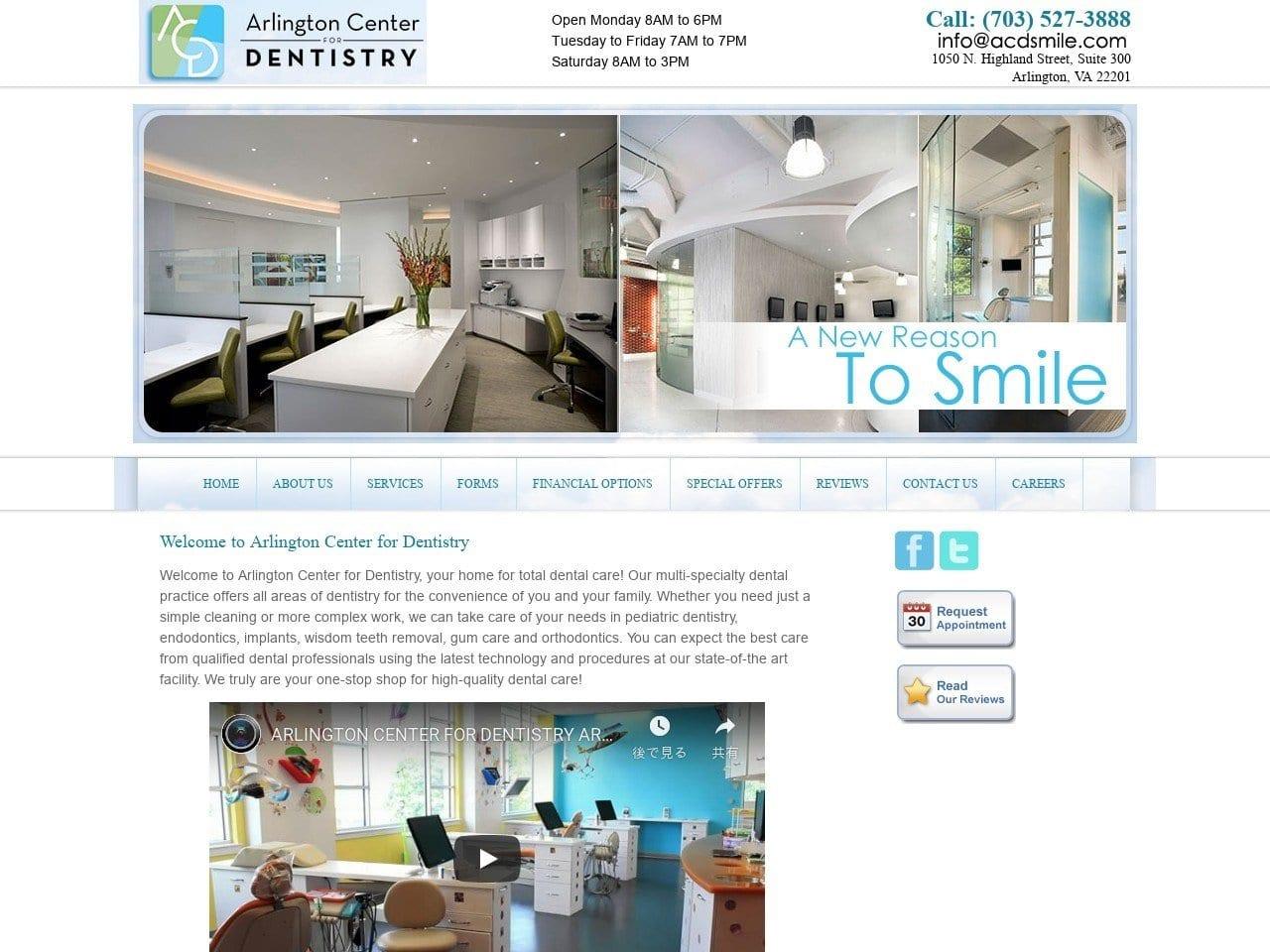 Arlington Center For Dentistry Nguyen Phuong N DDS screenshot
