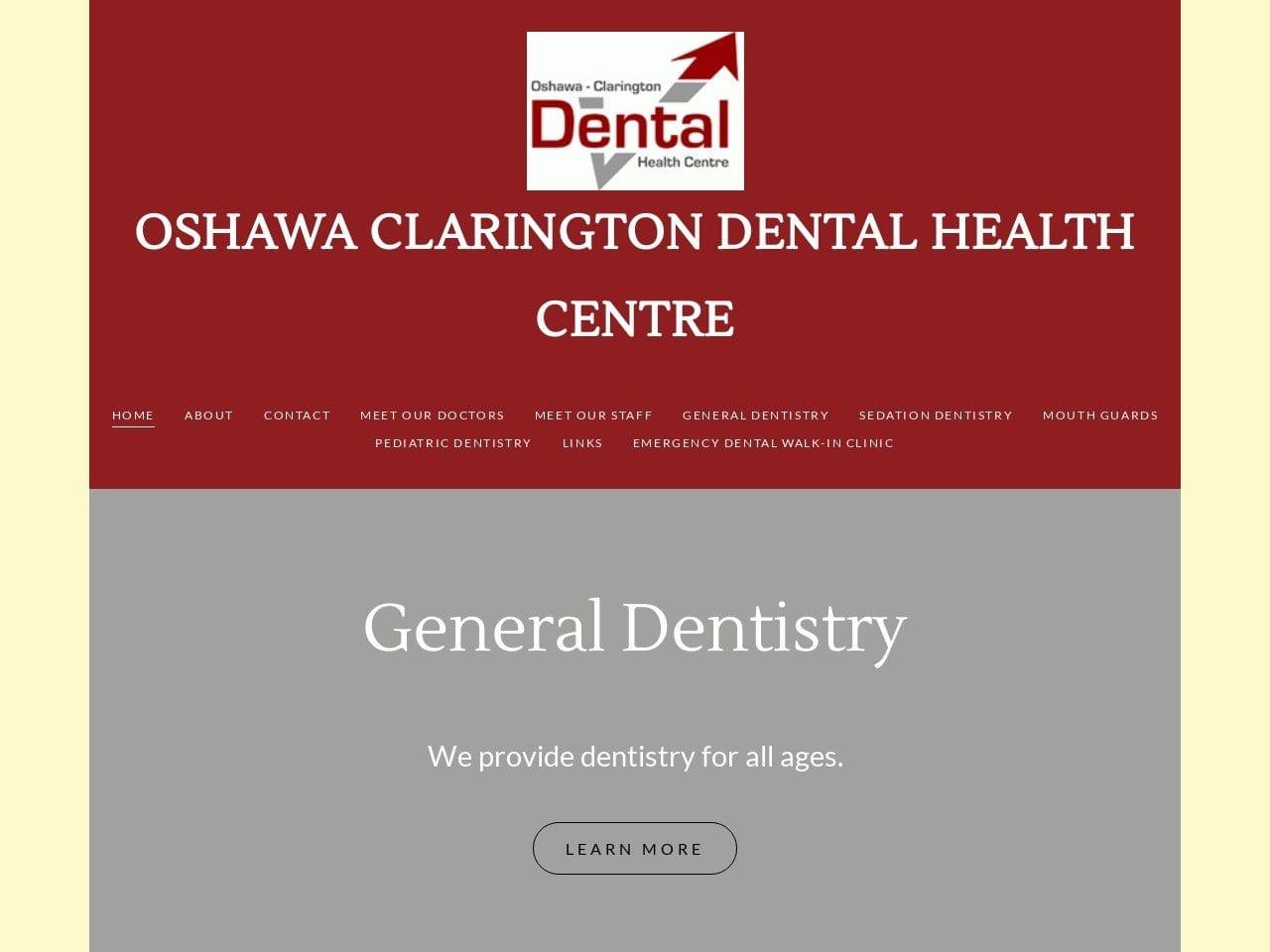 Oshawa Clarington Dental Health Centre screenshot