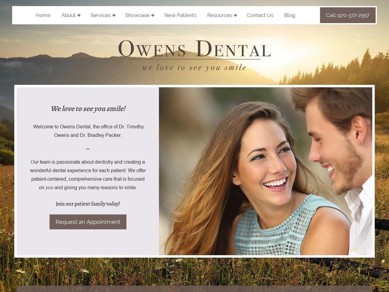 Owens Dental screenshot