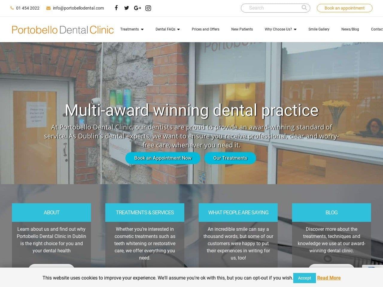 Portobello Dental screenshot