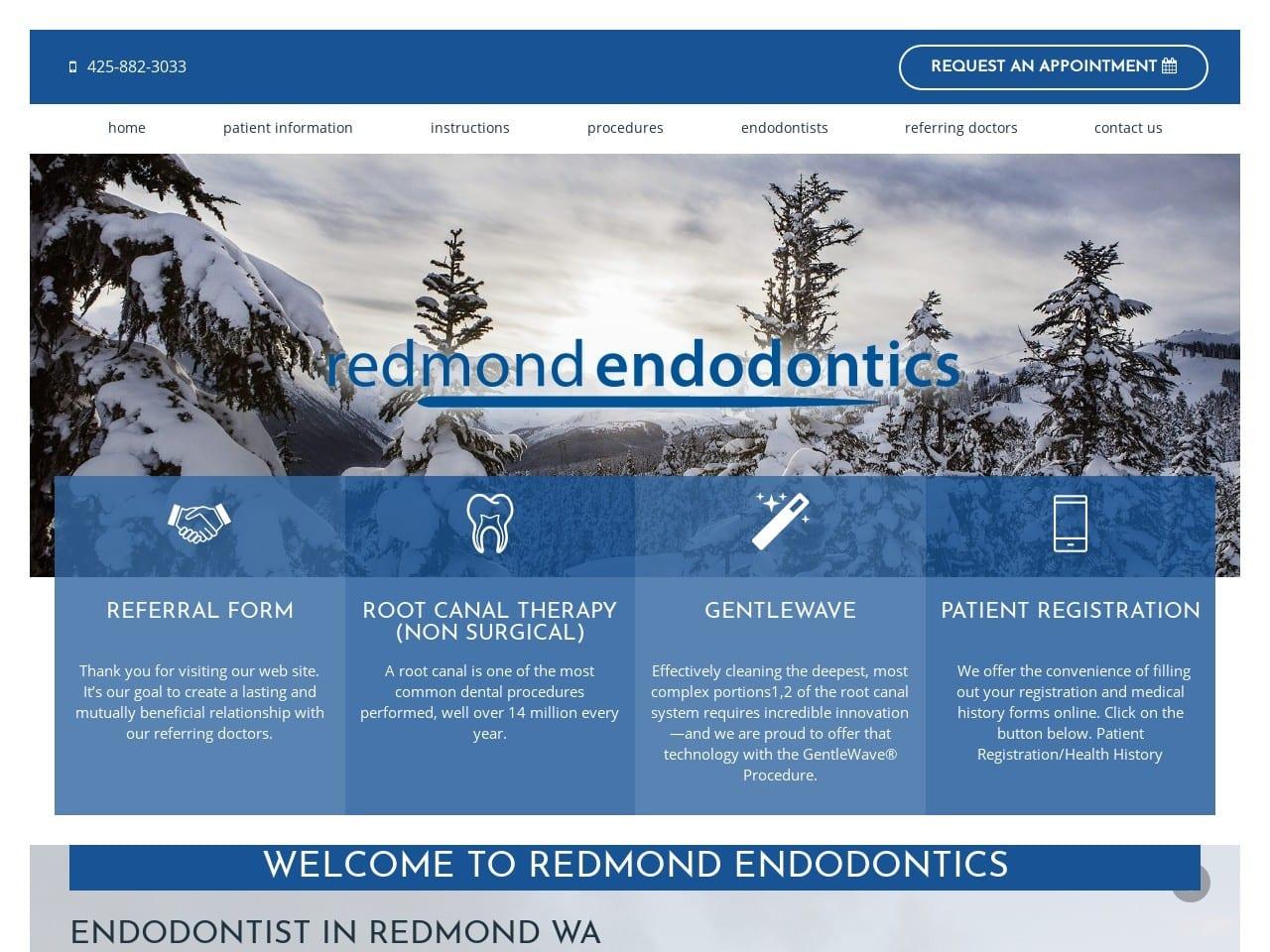 Redmond Endodontics screenshot