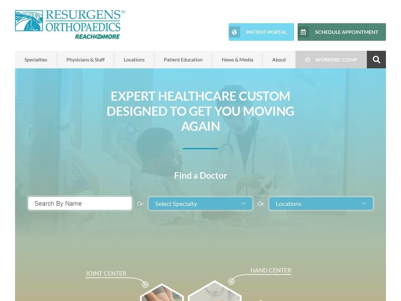 Resurgens Orthopaedics screenshot