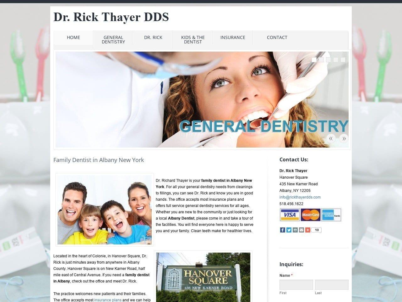 Thayer Richard D DDS screenshot