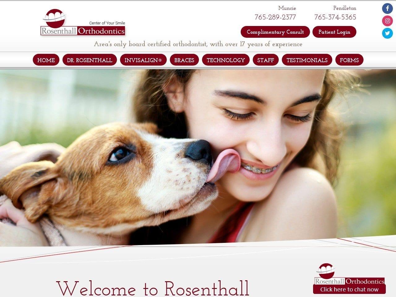 Rosenthall Orthodontics screenshot
