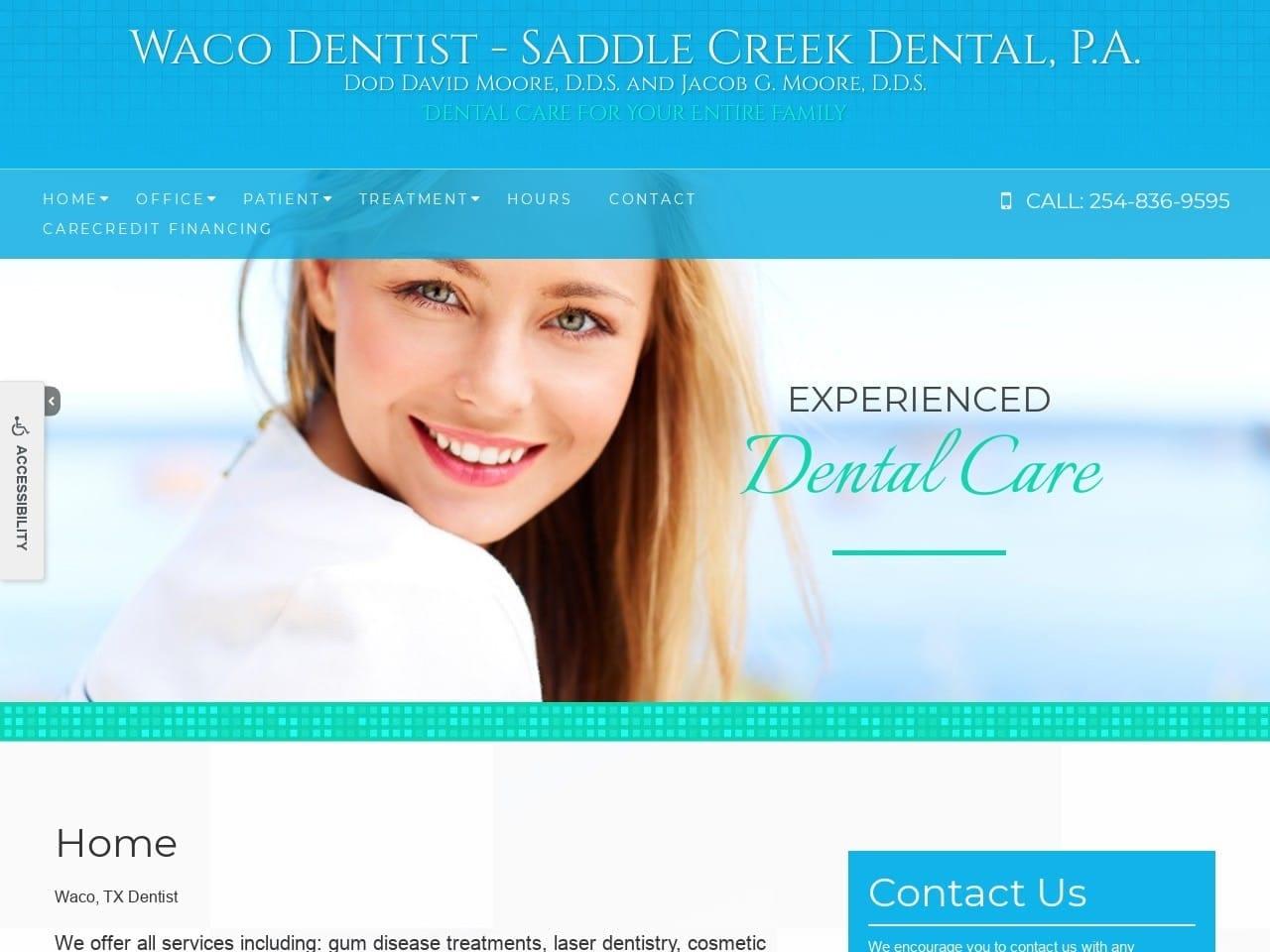 Saddle Creek Dental screenshot