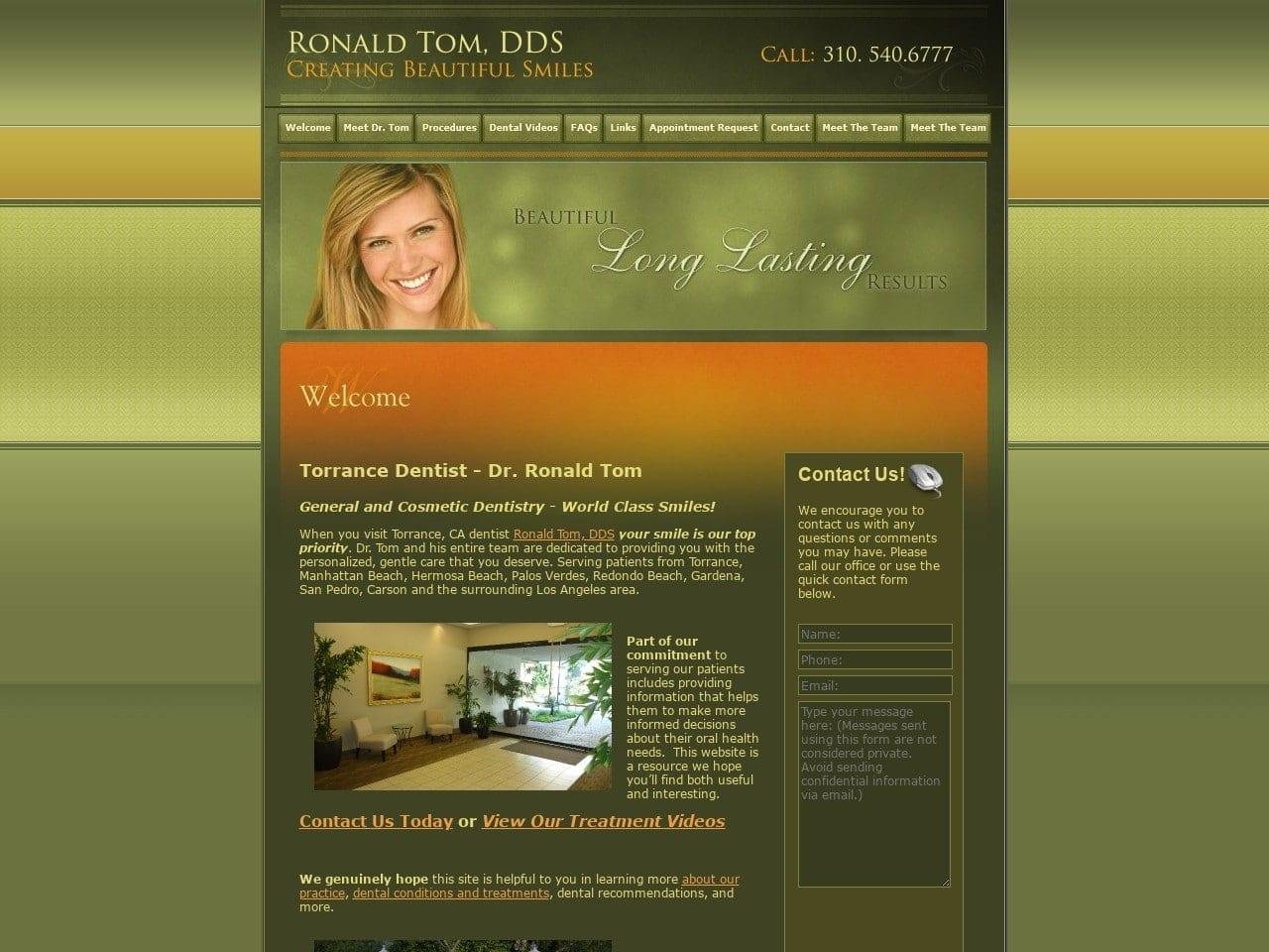 Ronald Tom, DDS screenshot