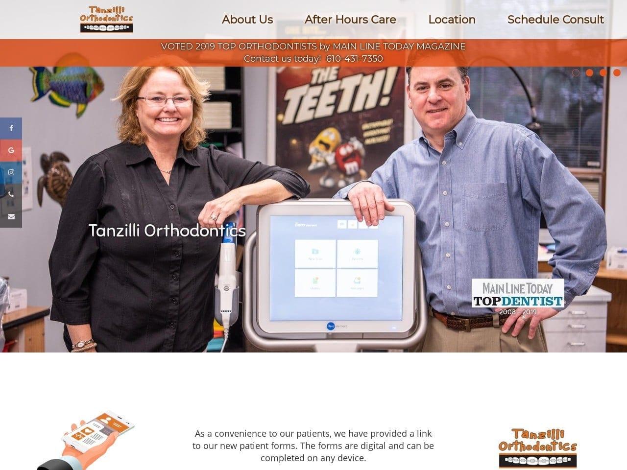 Tanzilli Orthodontics screenshot