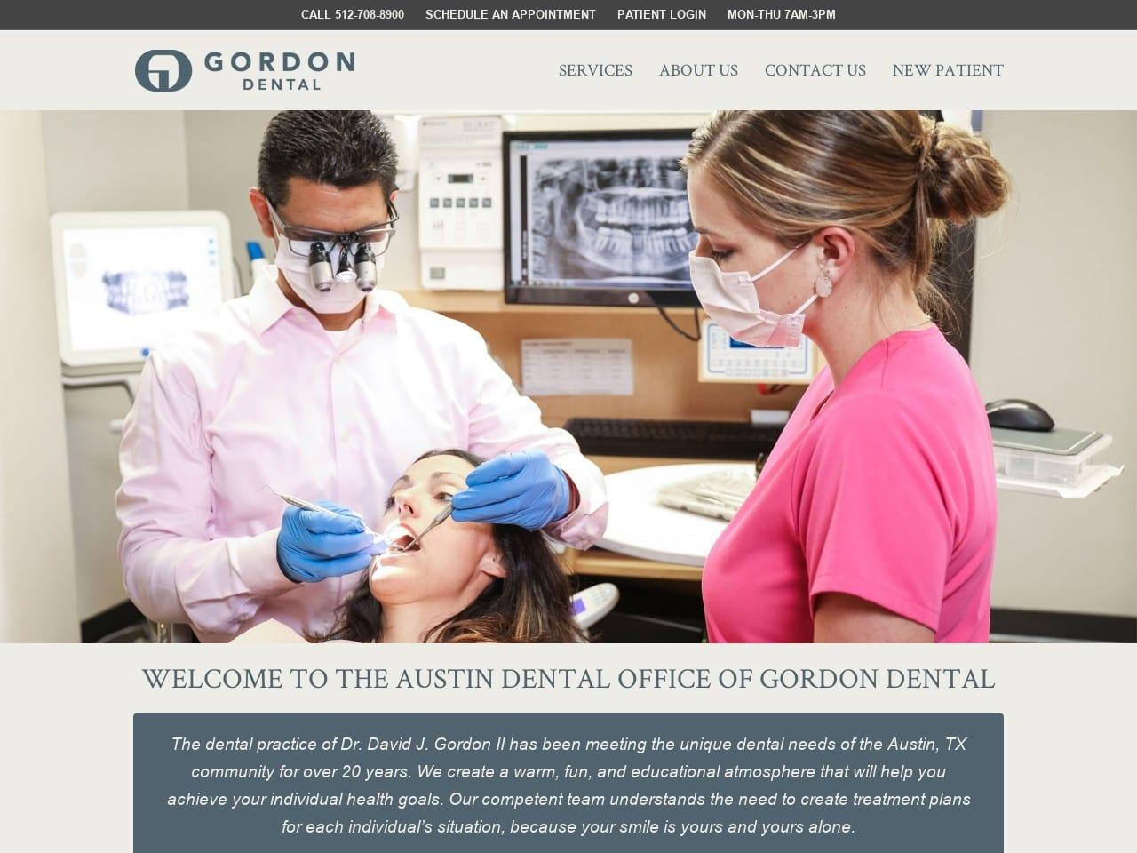 David J. Gordon II DDS screenshot