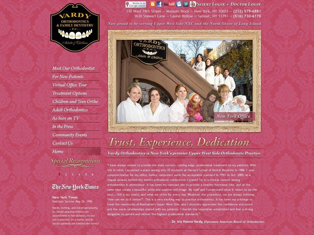 Vardy Orthodontics screenshot