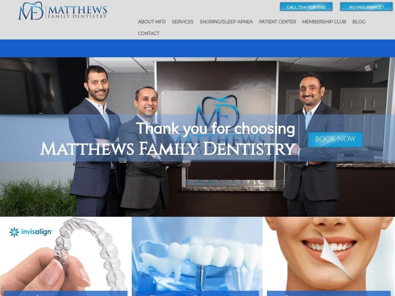 Matthews Family Dentist screenshot