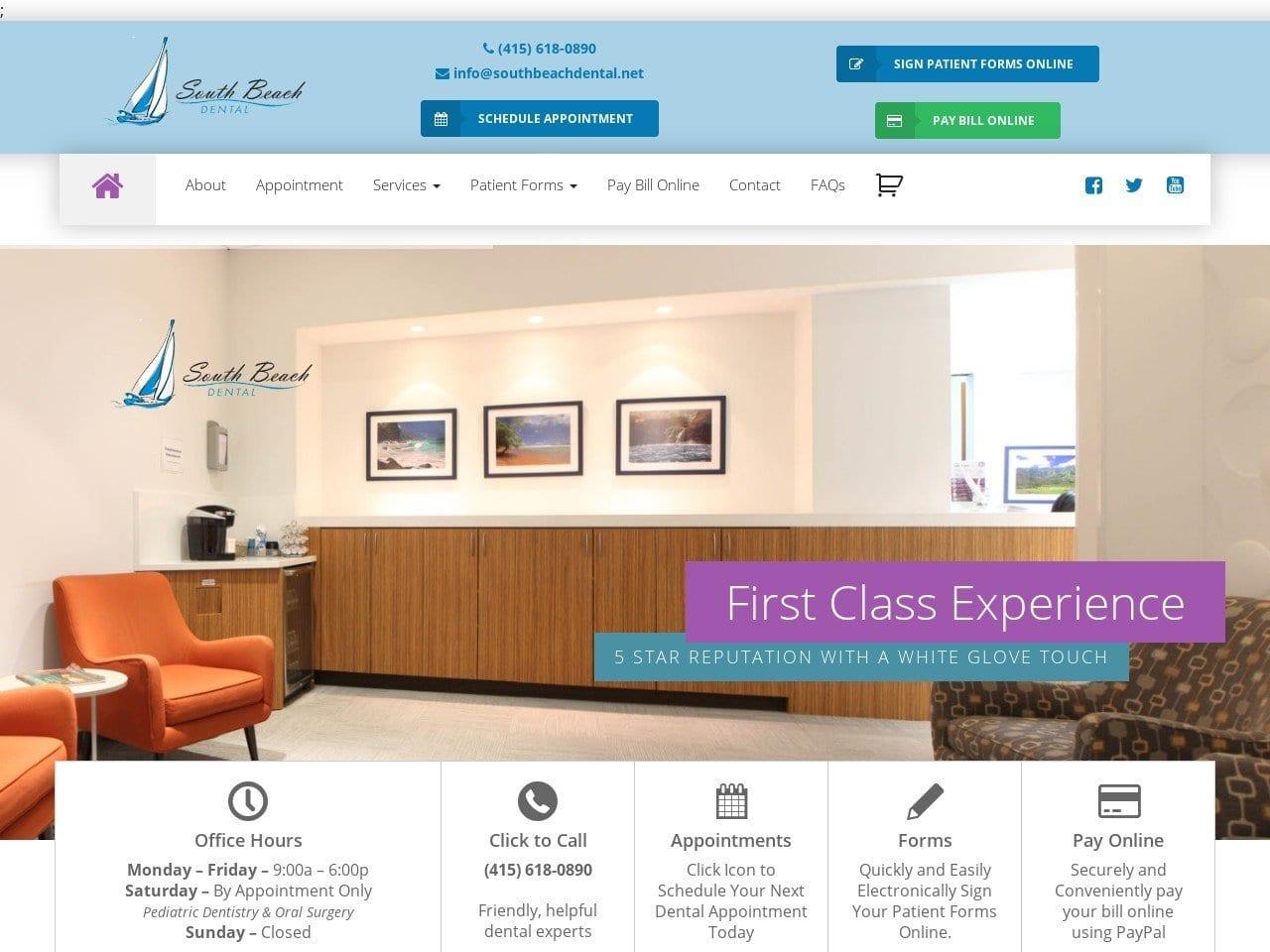 Southbeach Dental screenshot