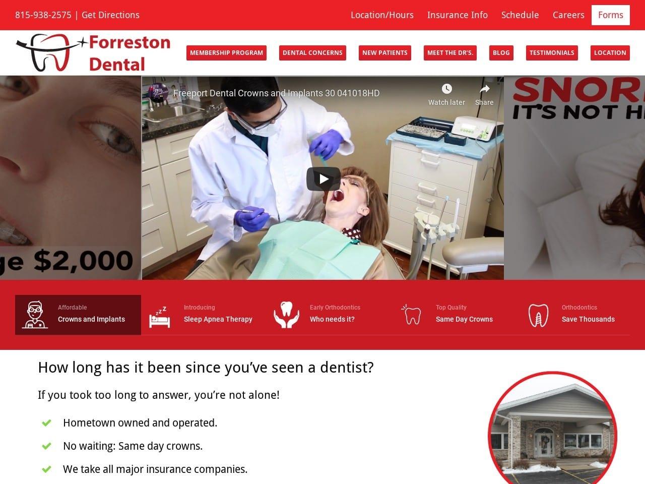 Forreston Dental screenshot