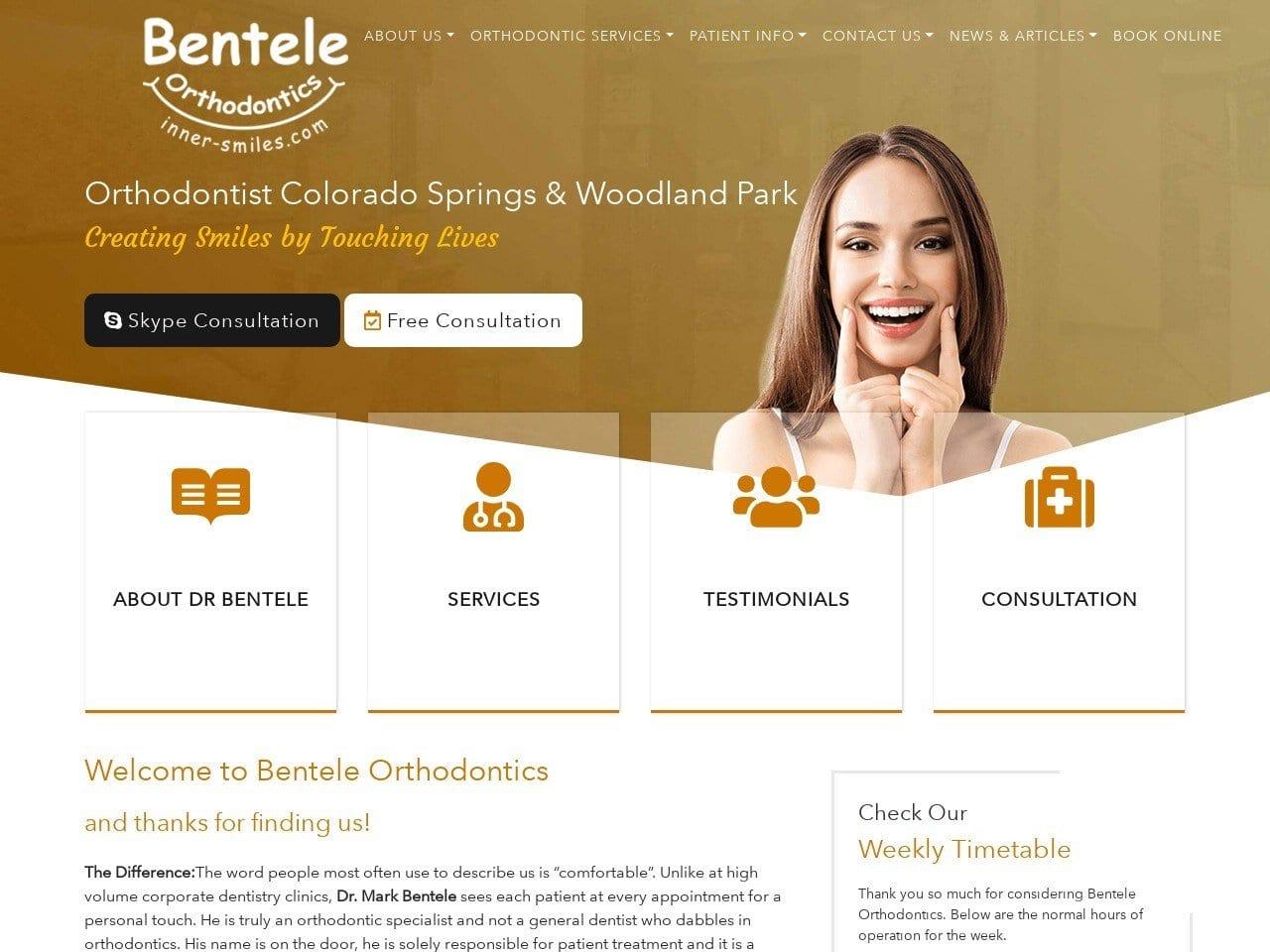 Bentele Orthodontics screenshot