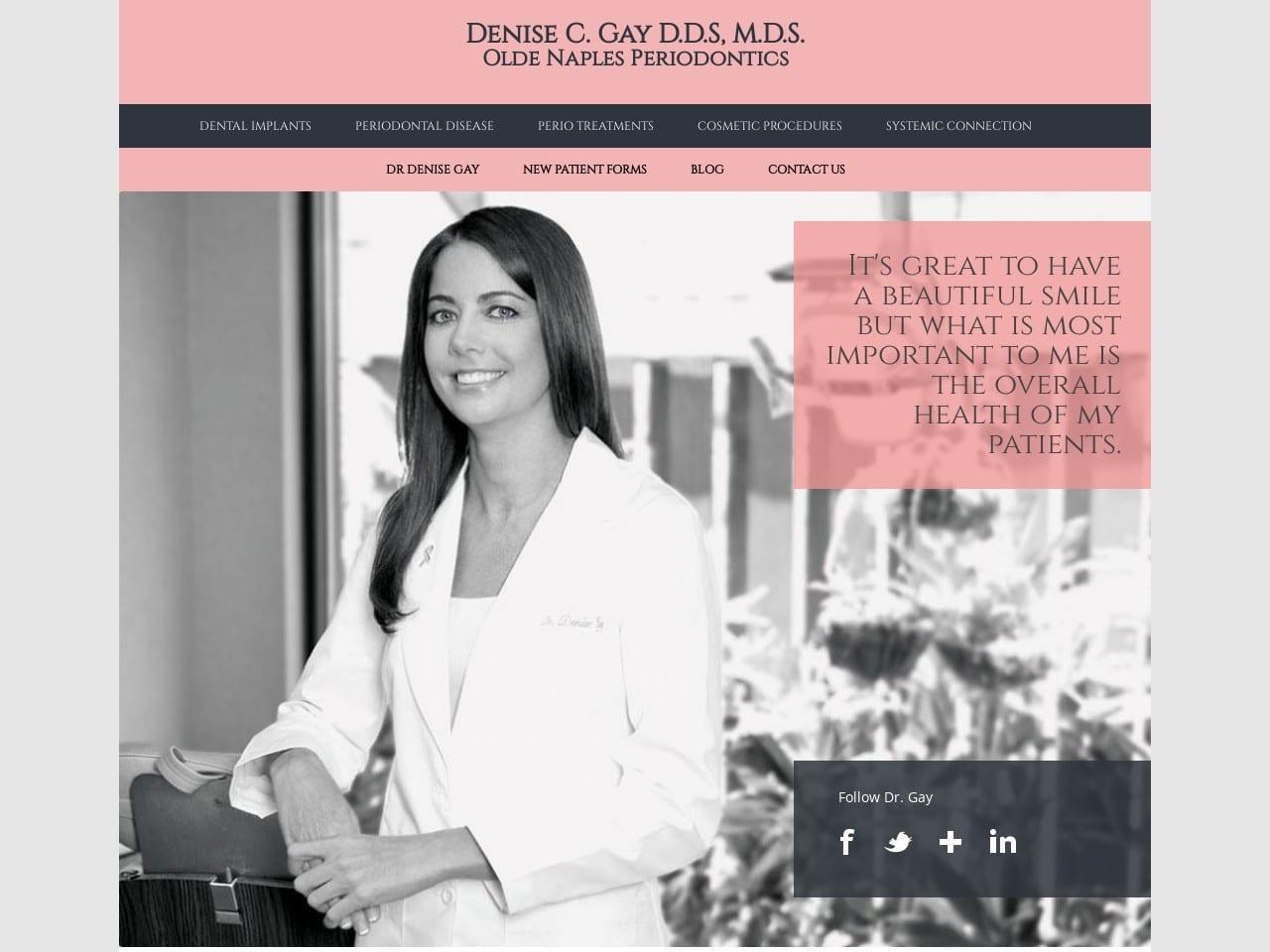 Olde Naples Periodontics screenshot