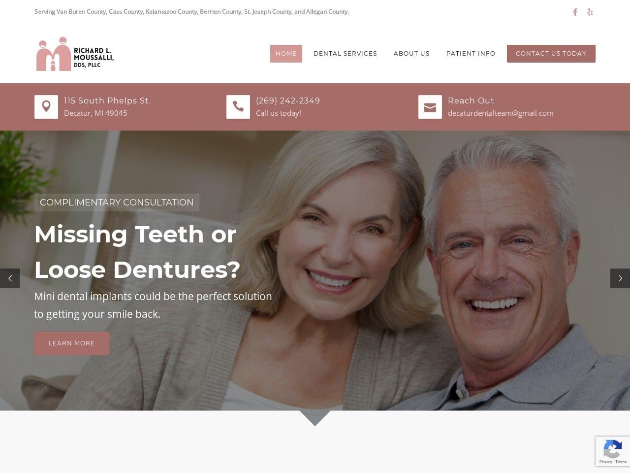 Richard Moussalli DDS PLLC screenshot