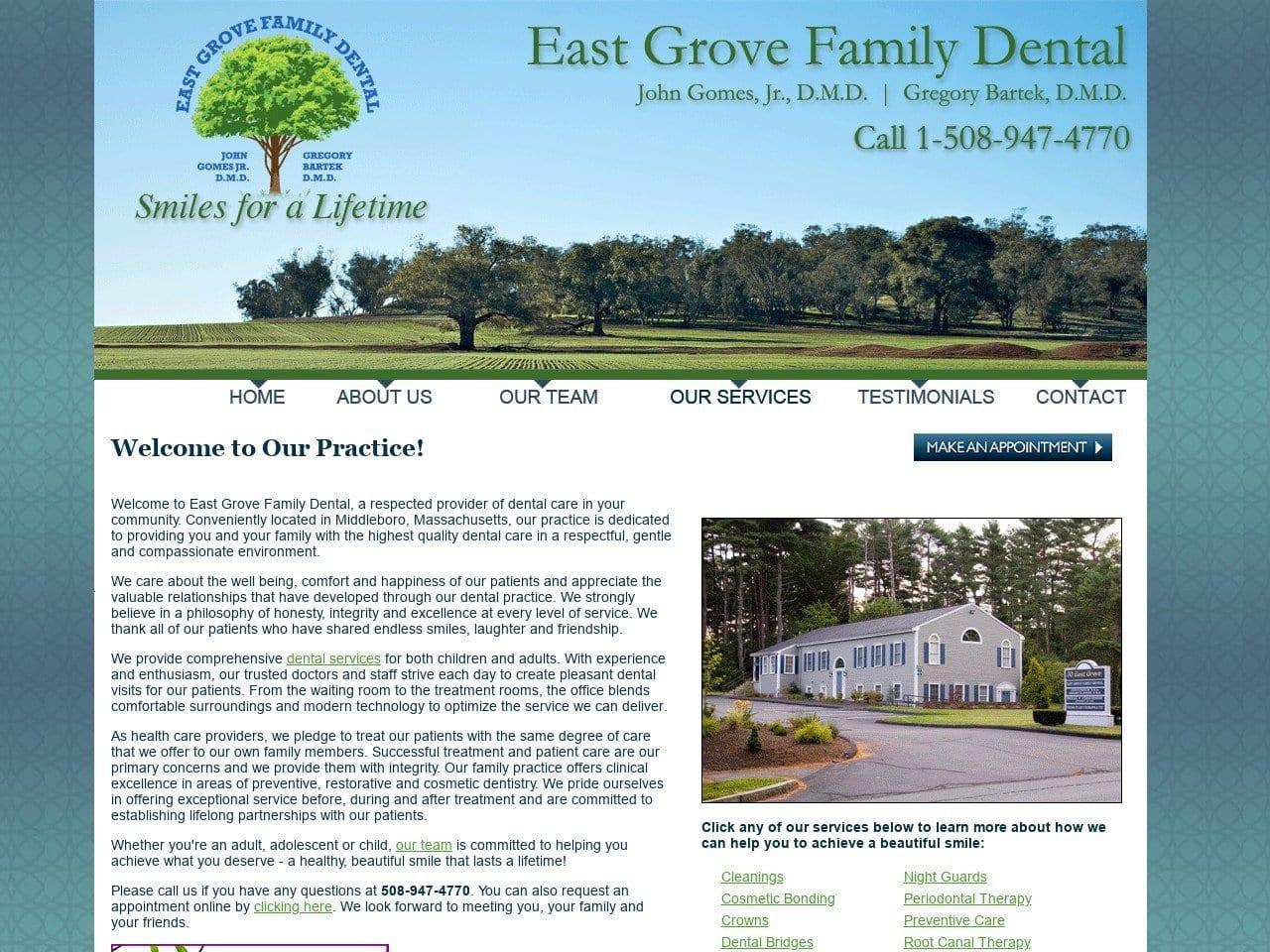 East Grove Family Dental screenshot
