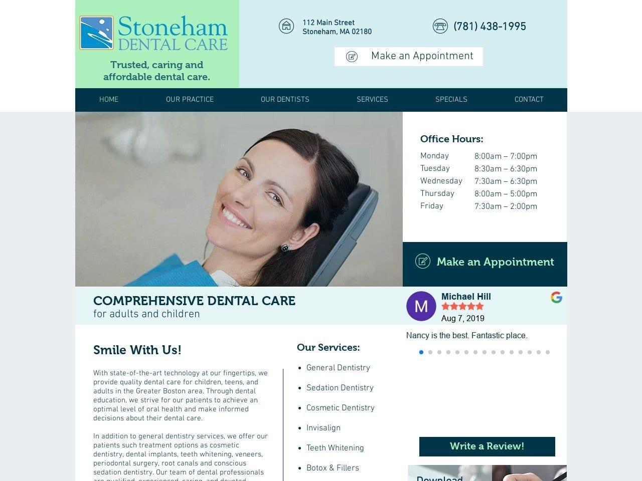 Stoneham Dental Care screenshot