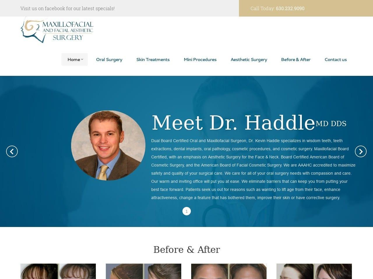 Dr. Kevin R. Haddle DDS MD screenshot