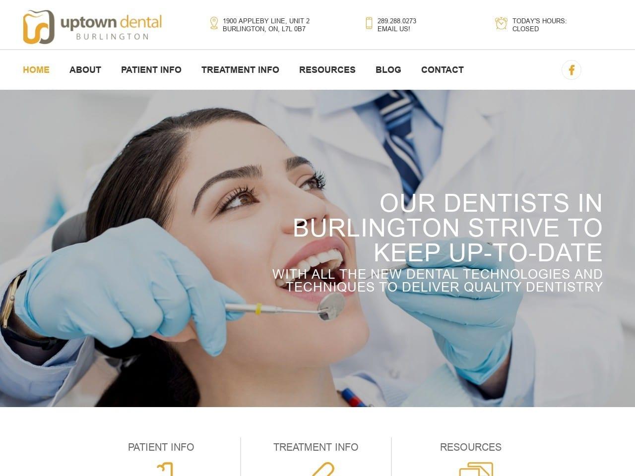 Uptown Dental Burlington screenshot