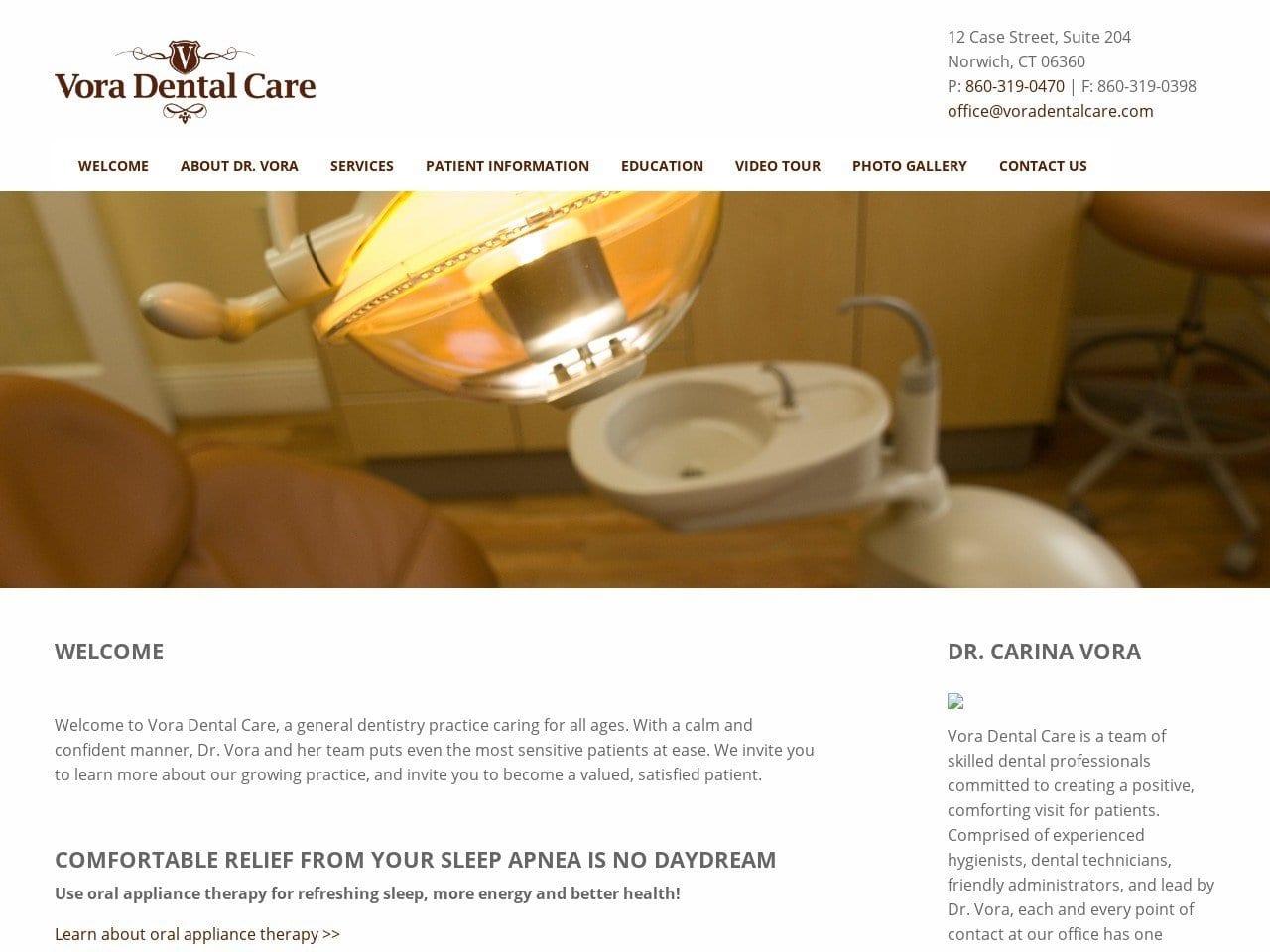 Vora Dental Care screenshot