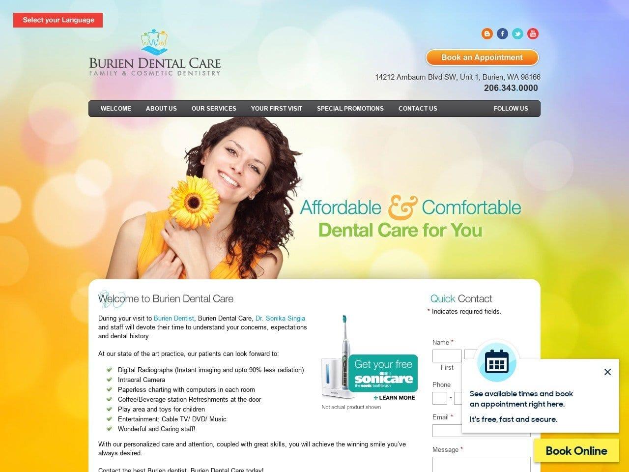 Burien Dental Care screenshot