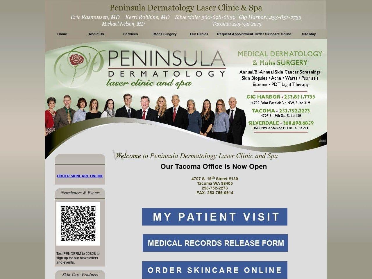 Peninsula Dermatology screenshot