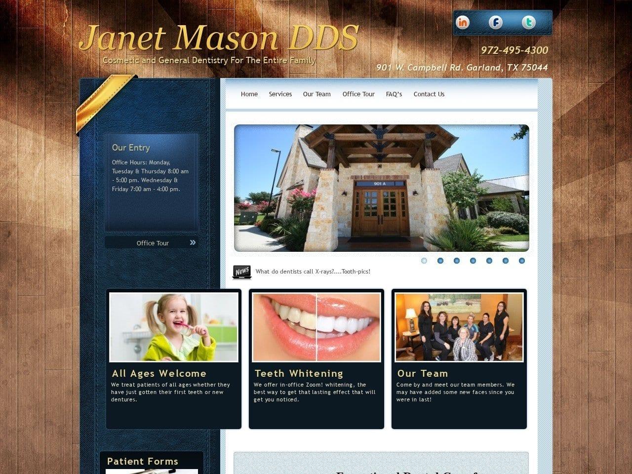 Janet Mason DDS screenshot