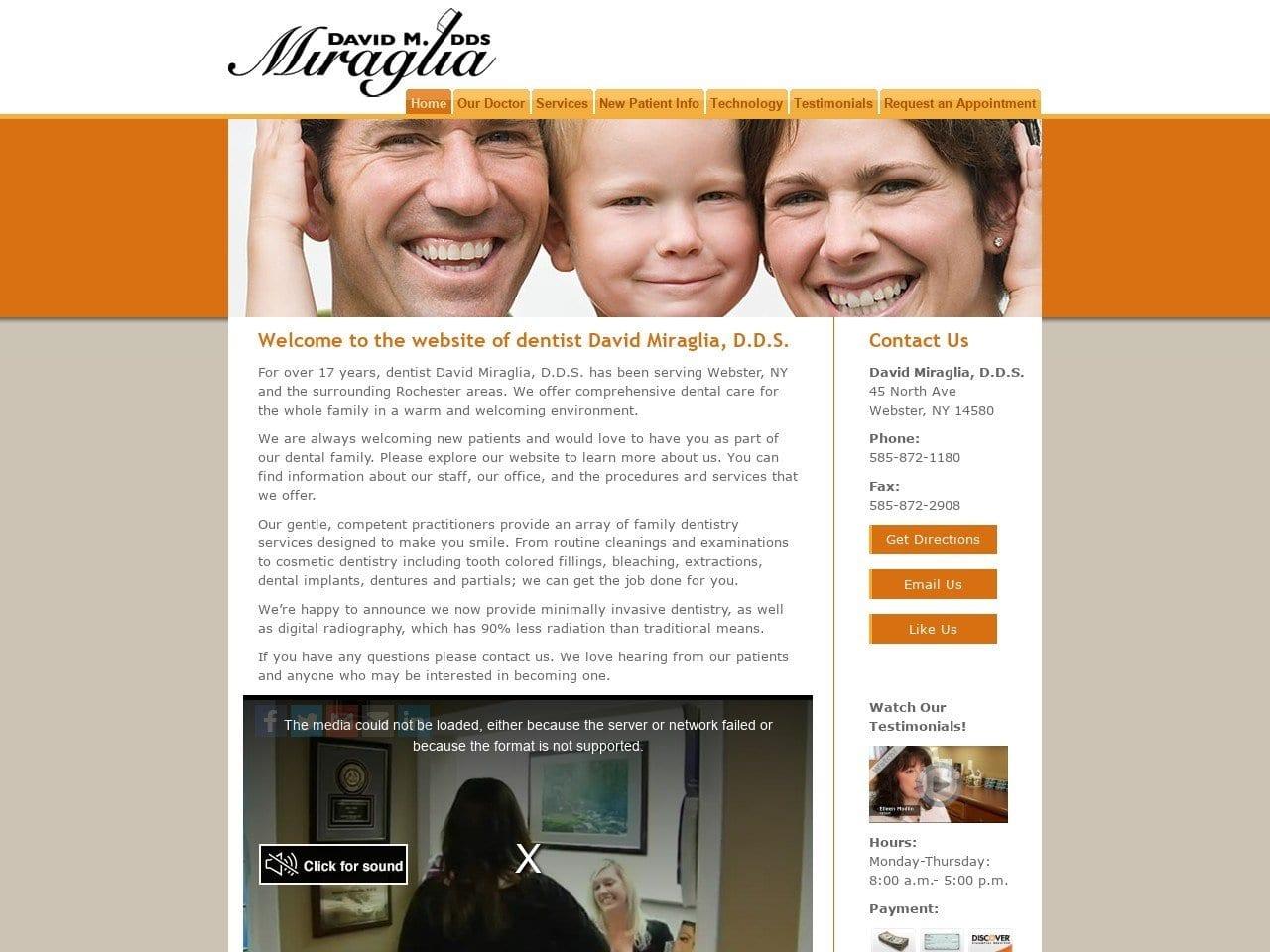 David M Miraglia DDS screenshot