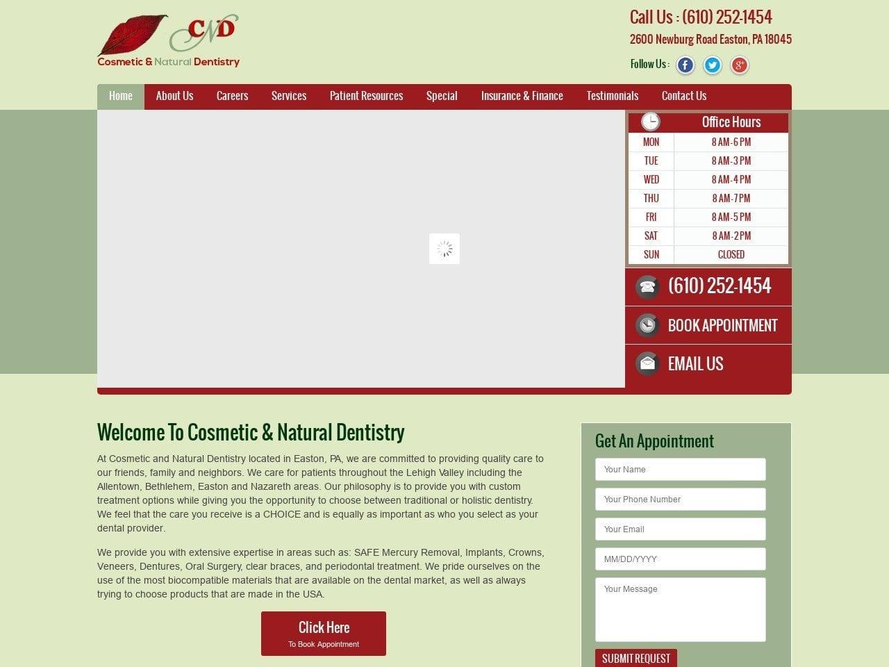 Cosmetic & Natural Dentistry screenshot