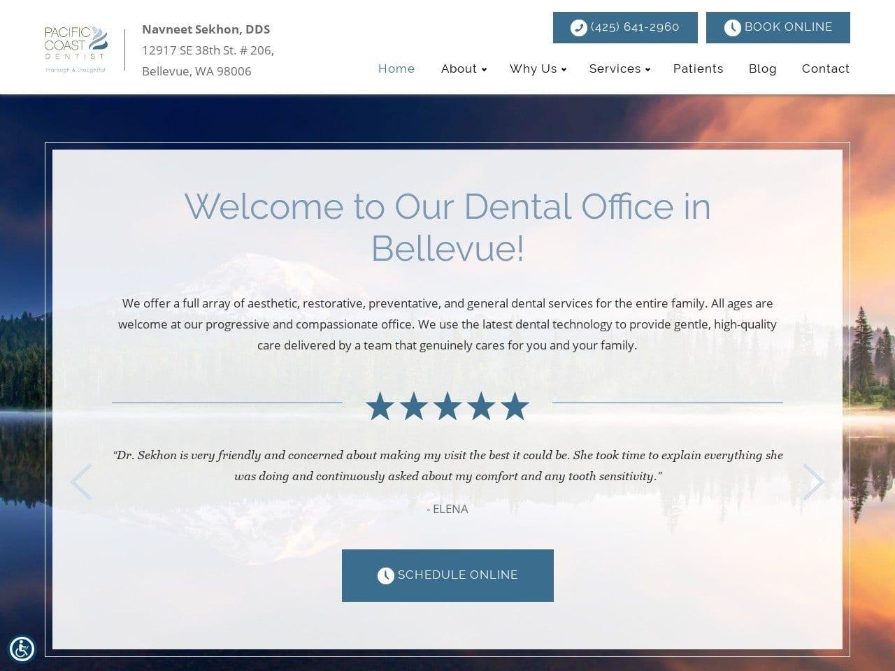 Pacific Coast Dentist screenshot