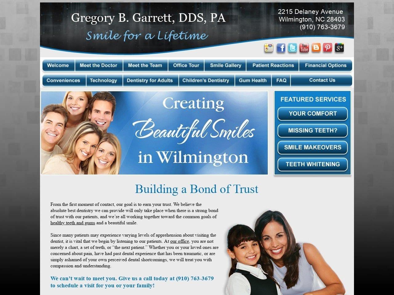 Gregory B. Garrett DDS screenshot