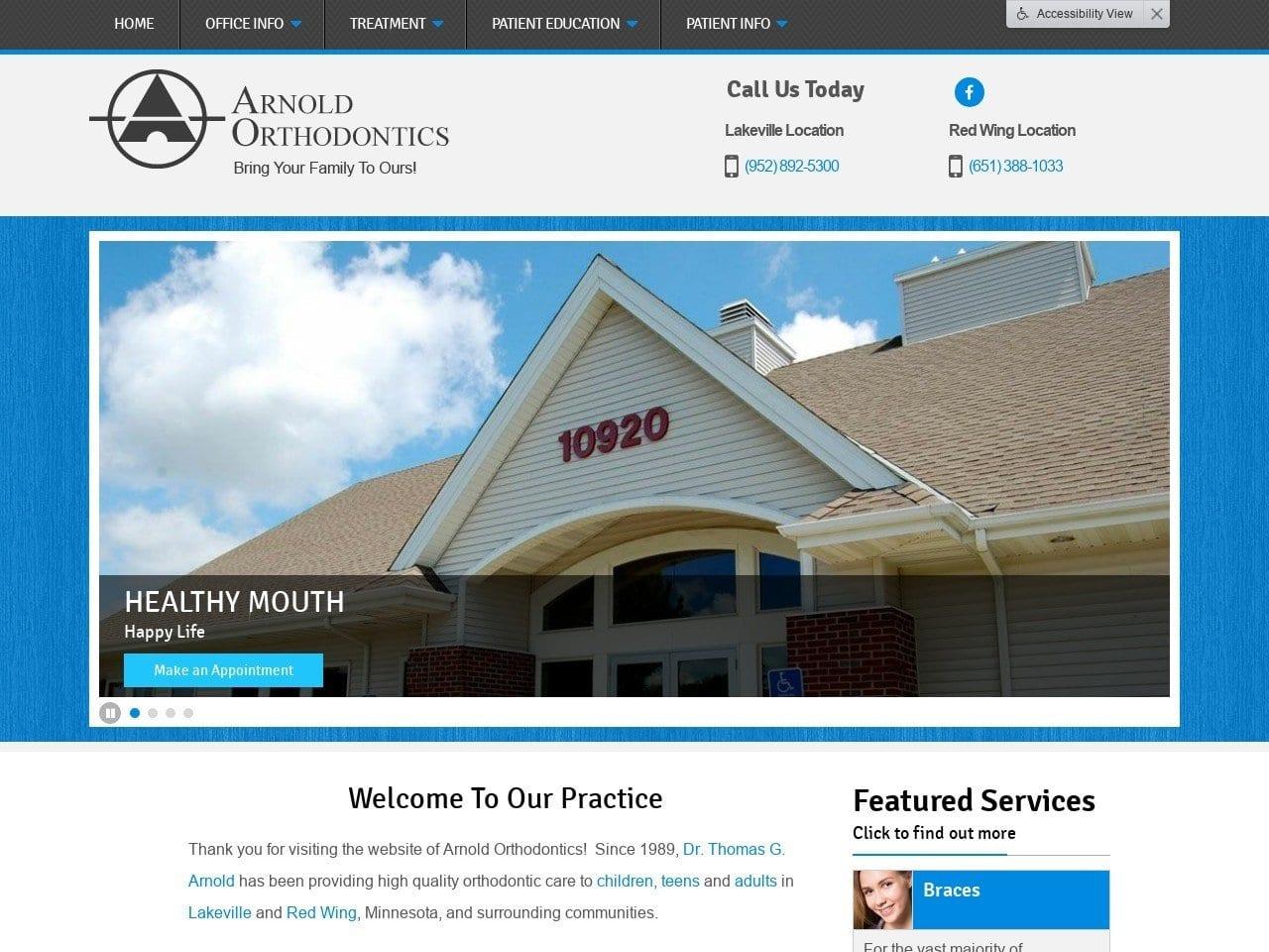 Arnold Orthodontics screenshot
