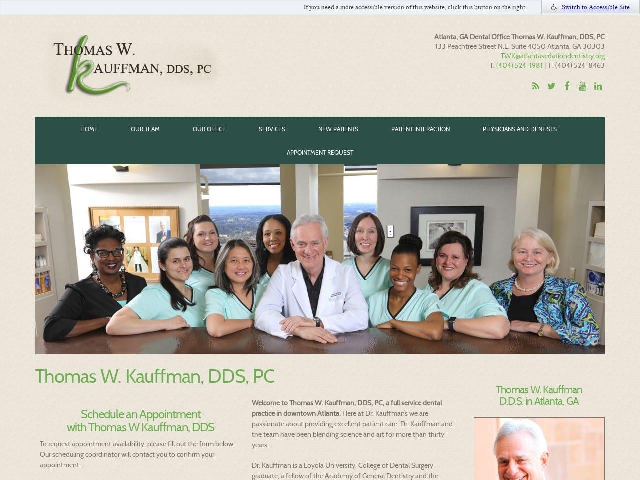 Thomas W. Kauffman DDS PC screenshot
