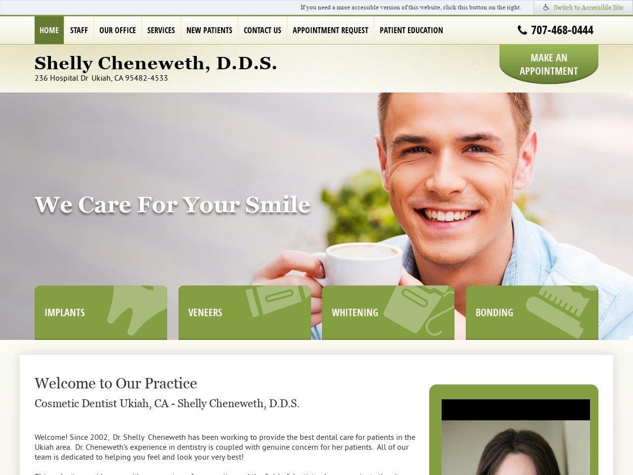 Dr. Shelly M. Cheneweth DDS screenshot
