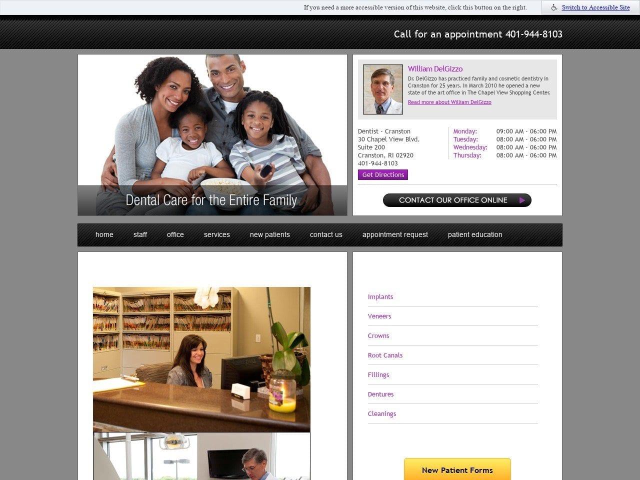 Dr. William L. Delgizzo DMD screenshot