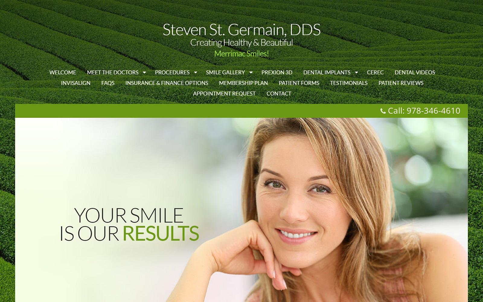 Steven St Germain DDS screenshot