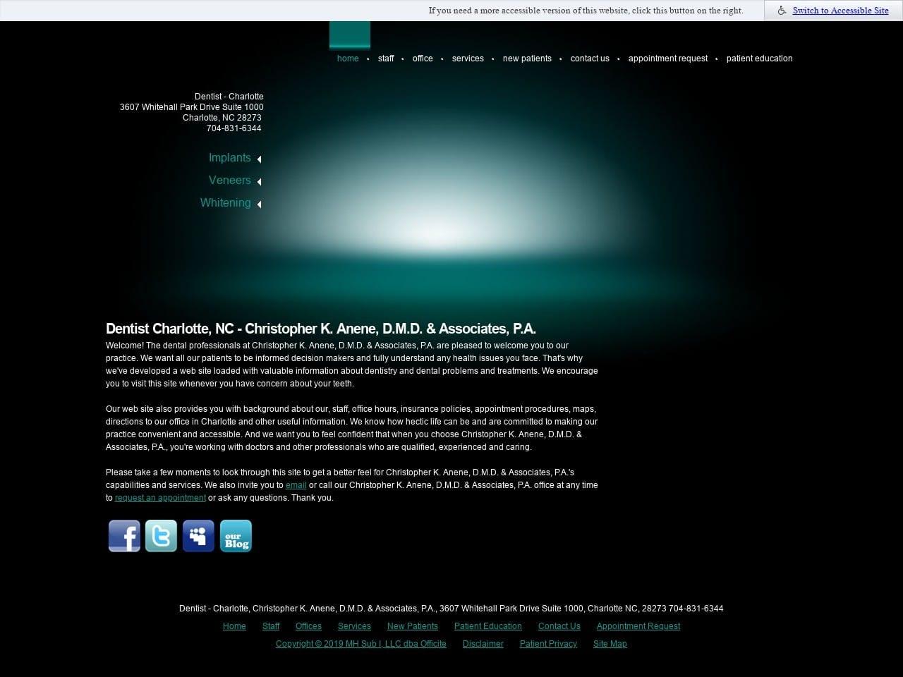 Christopher K Anene Dentist screenshot