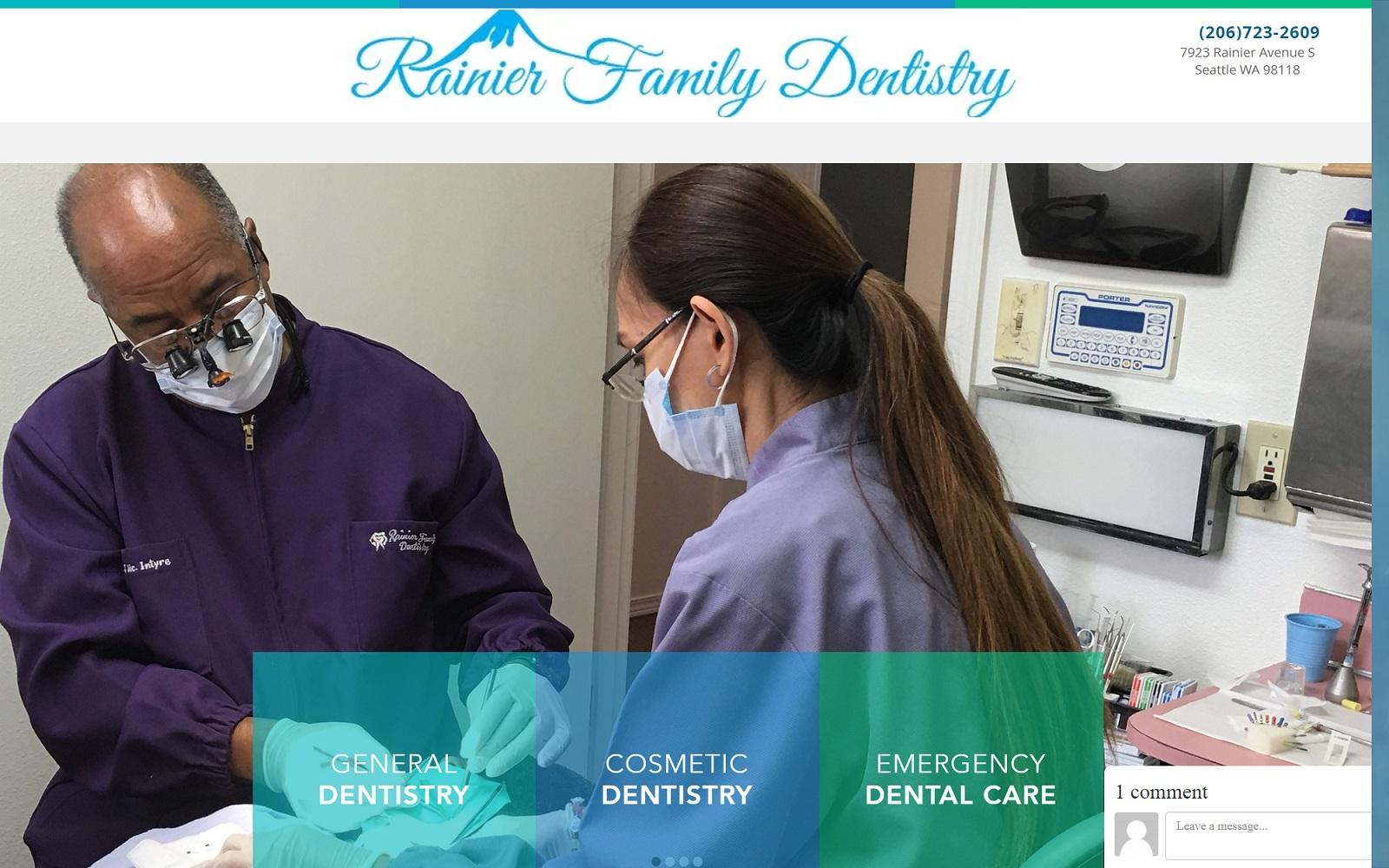 Rainier Family Dentistry screenshot