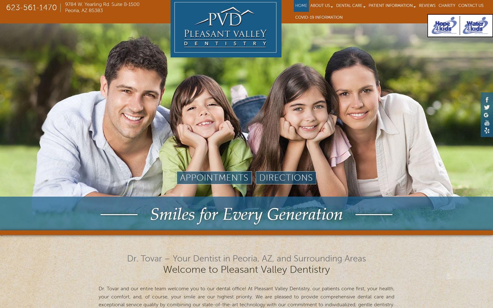 Pleasant Valley Dentistry screenshot