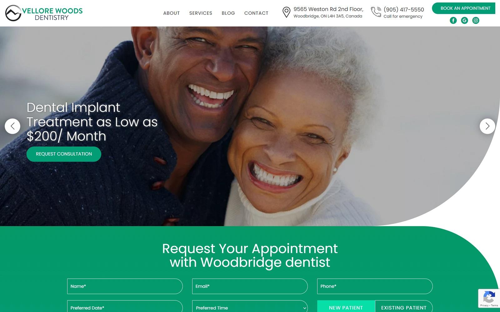 Vellore Woods Dentistry screenshot